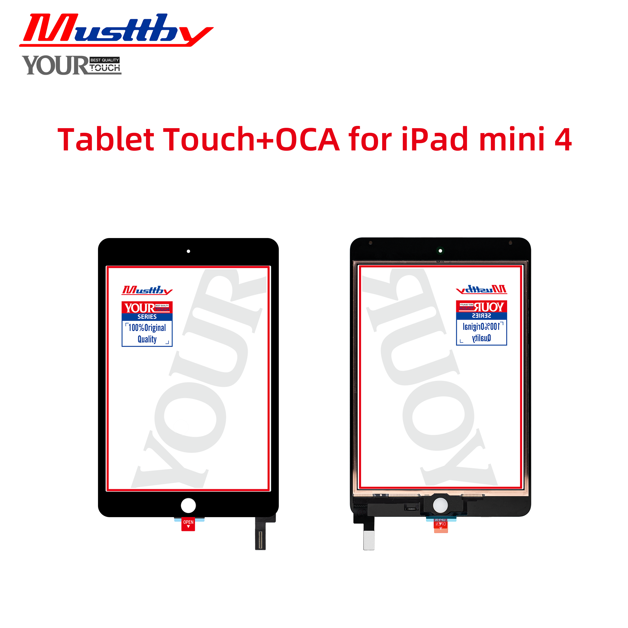 Сенсорная панель iPad mini 4-gen (2015) A1538/A1550 Black + OCA Musttby Your Touch Original