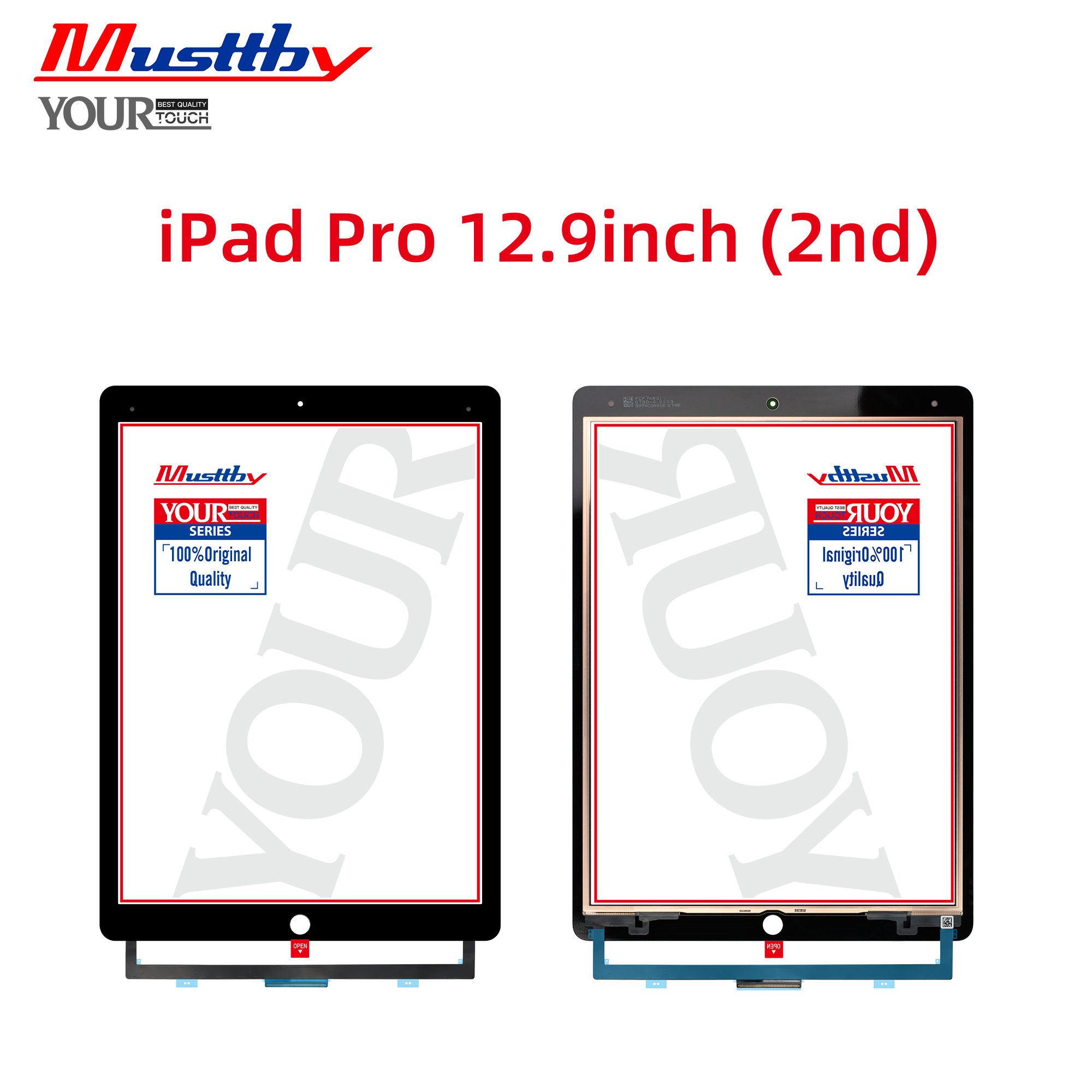 Сенсорная панель iPad Pro 12.9" 2-gen (2017) A1670/A1671/A1821 Black + OCA Musttby YourTouch Original