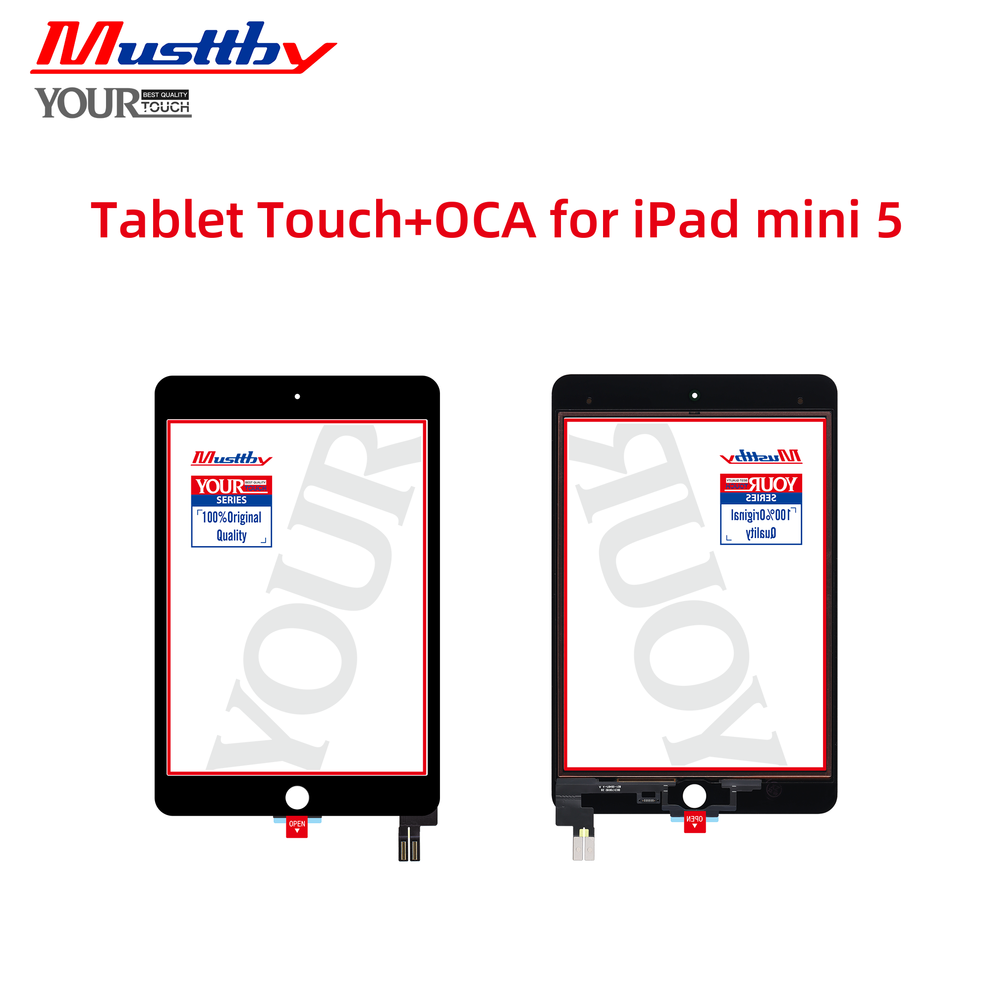 Сенсорная панель iPad mini 5-gen (2019) A2133/A2124/A2126/A2125 Black + OCA Musttby Your Touch Original