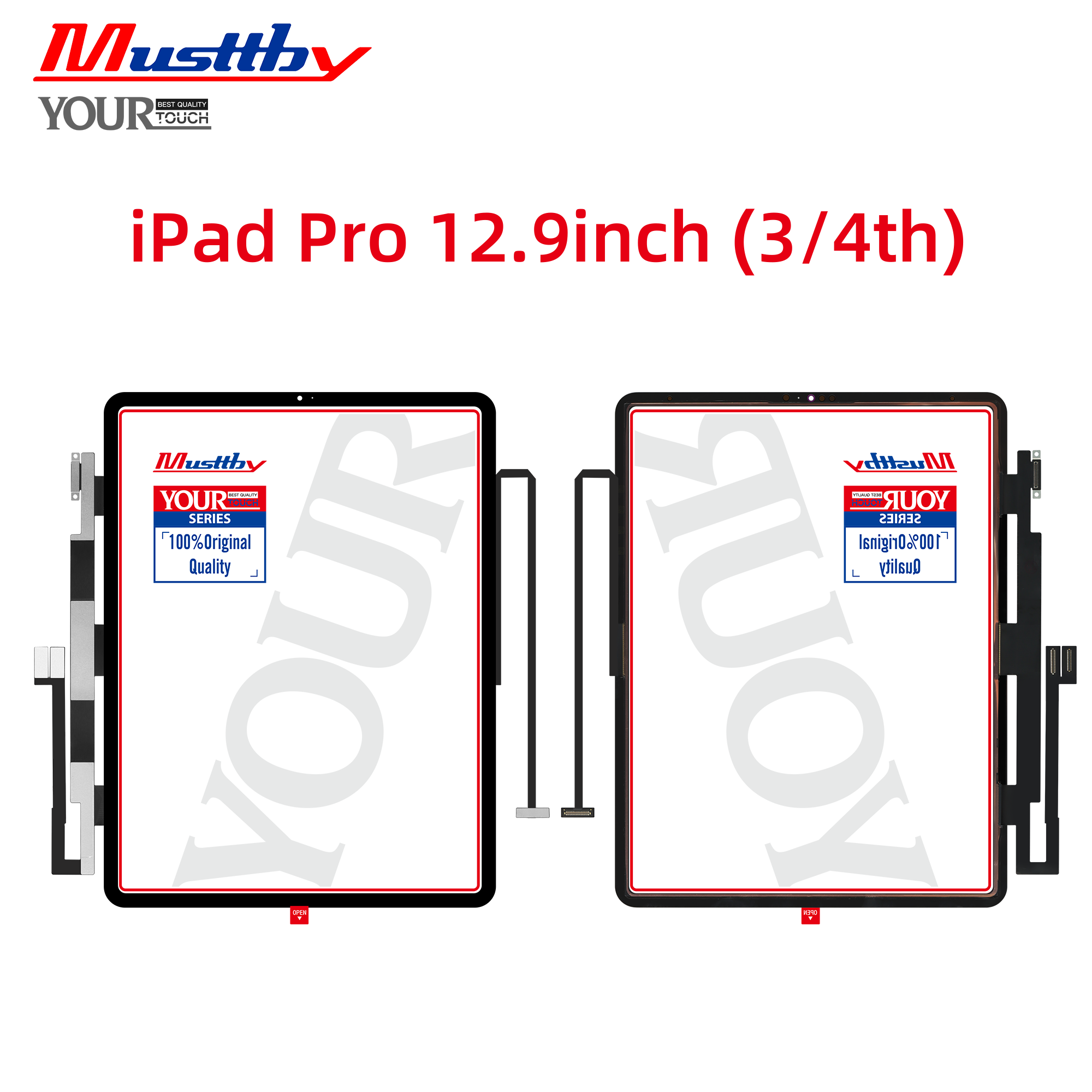 Сенсорная панель iPad Pro 12.9" 3-gen (2018) A1876/A2014/A1895/A1983 Black + OCA Musttby YourTouch Original